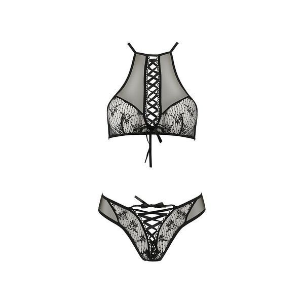 Эротический комплект Passion AZALIA SET XXL/XXXL, black SO4140 фото