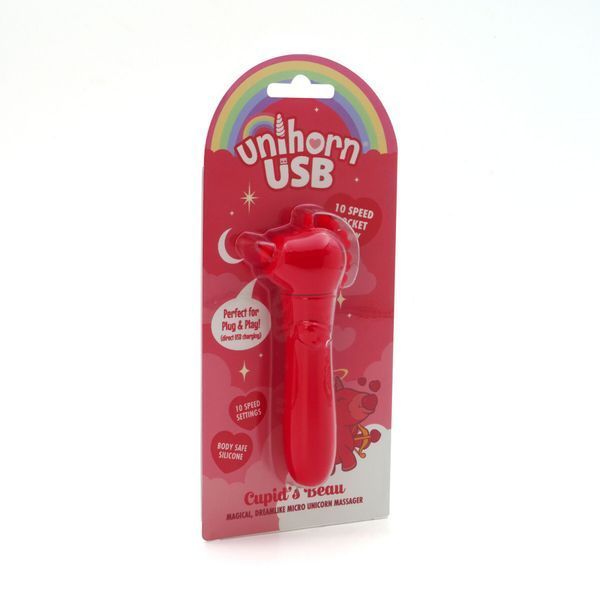 Вибратор-единорожка Unihorn USB Bullet &ndash; Cupid's Beau, вибропуля, USB-зарядка, 10 режимов SX2861 фото
