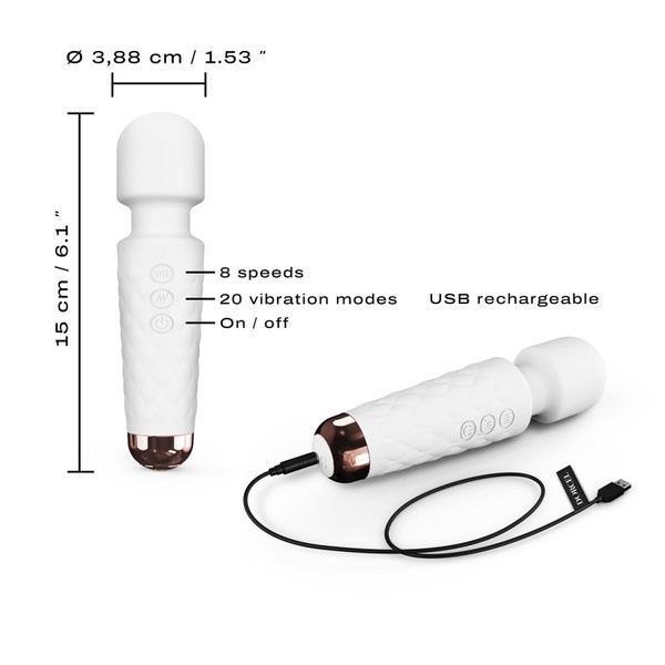 Минивибромассажер Dorcel Wand Mini Wanderful White SO7814 фото