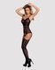 Бодистокинг Obsessive Bodystocking G310 S/M/L, топ, чулки, подвязках, круглые вырезы SO7236 фото 3