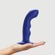 Насадка для страпона с двойной точечной пульсацией Strap-On-Me TAPPING DILDO WAVE &ndash; NIGHT BLUE, М SO9621 фото 4