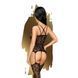 Бодістокінг Penthouse Magical Mistress S/L Black, відкритий доступ, квітковий декор, імітація панчіх SO6465 фото 2