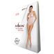 Бодістокінг з декольте Passion BS088 white, імітація корсетної шнурівки SO6384 фото 6
