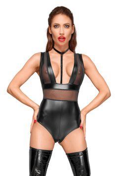 Боди с мокрым эффектом Noir Handmade F183 Powerwetlook body, L SX0055 фото