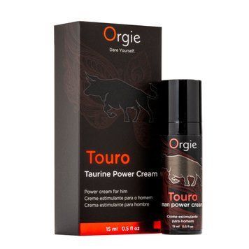 Крем для усиления эрекции Orgie Touro Power Cream, 15 мл, с таурином, гинкго и корнем женьшеня SX1560 фото
