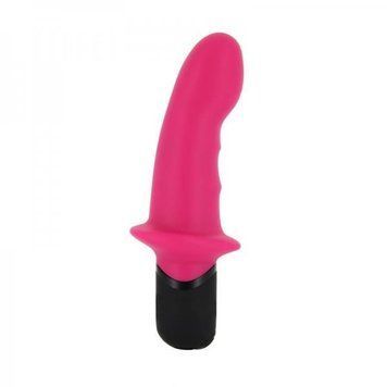 Вібратор Dorcel Mini Lover Magenta з обмежувачем, для точки G і масажу простати MD1038 фото