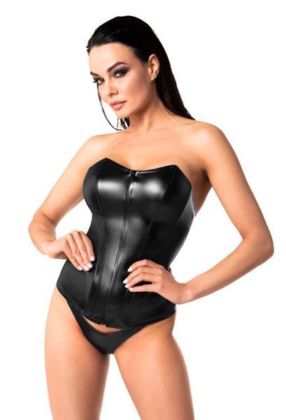 Корсет Noir Handmade F334 Powerwetlook corset - 3XL SX2019 фото