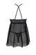 Пеньюар Passion KERRIA CHEMISE black, S/M, мереживний верх, трусики в комплекті SX0489 фото 4