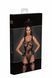 Боди Noir Handmade F242 Tulle body with patterned flock embroidery, L SX0153 фото 7