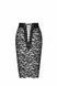 Спідниця Noir Handmade F302 Ambivalence, XXL, black, мереживо, довжина за коліна, шнурівка ззаду SX0253 фото 7