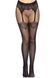Колготки Leg Avenue Fishnet tights with back seam One size Black, задний шов, кружево, сетка SO8581 фото 1