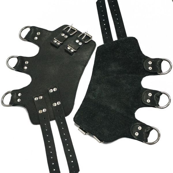 Поножи-манжеты для подвеса за ноги Art of Sex &ndash; Leg Cuffs For Suspension, черные, натуральная кожа SO5182 фото