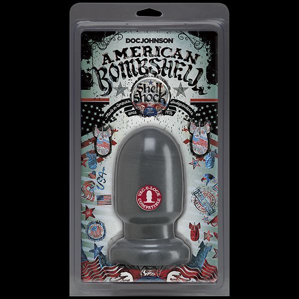 Анальная пробка для фистинга Doc Johnson American Bombshell - Shell Shock S Gun Metal, диаметр 7,4см SO2784 фото