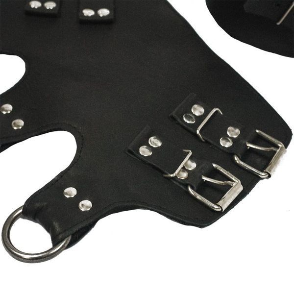 Поножи-манжеты для подвеса за ноги Art of Sex &ndash; Leg Cuffs For Suspension, черные, натуральная кожа SO5182 фото
