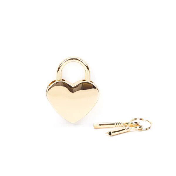 Замочек Liebe Seele Heart Shape Padlock Gold (2 шт) SX1677 фото