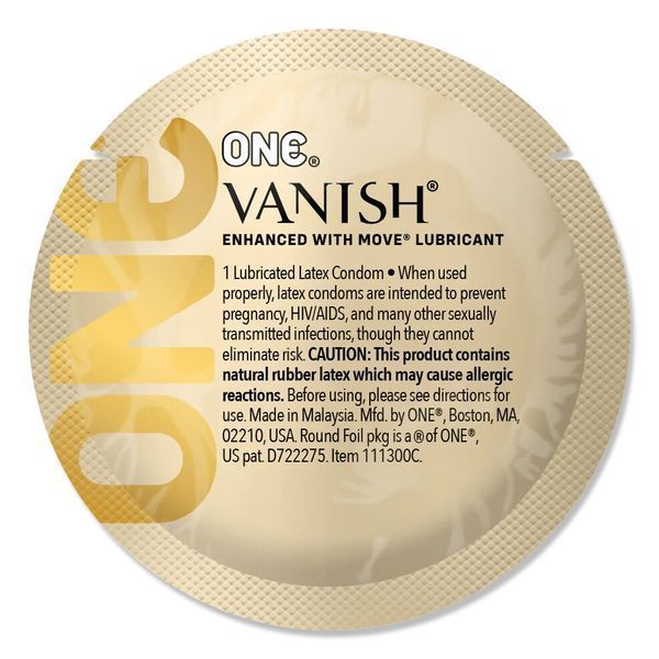 Набор презервативов ONE Vanish Hyperthin, 100 шт, ультратонкие, со смазкой, упаковка-тубус SX0735 фото