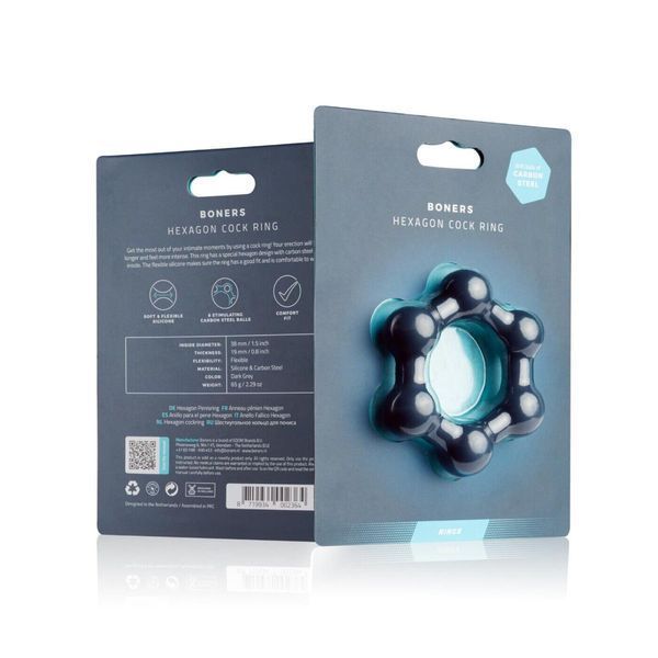 Эрекционное кольцо Boners Hexagon Cock Ring SO8873 фото