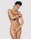 Бодистокинг с крупной ячейкой и открытой грудью Obsessive Bodystocking N102 S/M/L, черный SO7251 фото 1