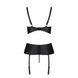 Корсет с открытой грудью Passion JANNIES CORSET S/M black, стринги в наборе SO8446 фото 4