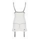 Сорочка прозрачная с пажами Passion ORIHIME CHEMISE XXL/XXXL, white, трусики, стрэпы EL16406 фото 4