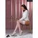 Чулки Passion ST119 3/4 white, ажурная силиконовая резинка с цветочным декором и люрексовой нитью SO5783 фото 3