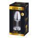 Металлическая анальная пробка с кристаллом Alive Mini Metal Butt Plug Red L SO6004 фото 2