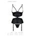 Корсет с открытой грудью Passion JANNIES CORSET S/M black, стринги в наборе SO8446 фото 5