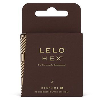 Презервативы LELO HEX Condoms Respect XL 3 Pack, тонкие и суперпрочные, увеличенный размер SO8132 фото
