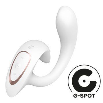 Вагинально-клиторальный вибратор Satisfyer G for Goddess 1 White, 2 мотора SX0576 фото