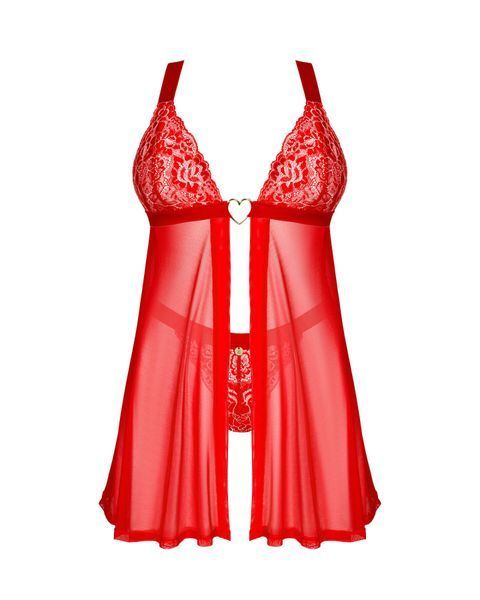 Бэби-долл Obsessive Elianes babydoll & thong M/L SX1144 фото