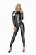 Комбинезон с мокрым эффектом Noir Handmade F293 Powerwetlook catsuit with front zipper, S SX0189 фото 2