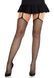 Колготки-чулки Leg Avenue Backseam Net Stockings with Garter Belt One Size Black SX2761 фото 7