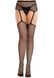 Колготки-чулки Leg Avenue Backseam Net Stockings with Garter Belt One Size Black SX2761 фото 2