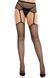 Колготки-чулки Leg Avenue Backseam Net Stockings with Garter Belt One Size Black SX2761 фото 1