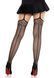 Колготки-чулки Leg Avenue Backseam Net Stockings with Garter Belt One Size Black SX2761 фото 8