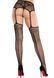 Колготки-чулки Leg Avenue Backseam Net Stockings with Garter Belt One Size Black SX2761 фото 4