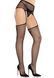 Колготки-чулки Leg Avenue Backseam Net Stockings with Garter Belt One Size Black SX2761 фото 6