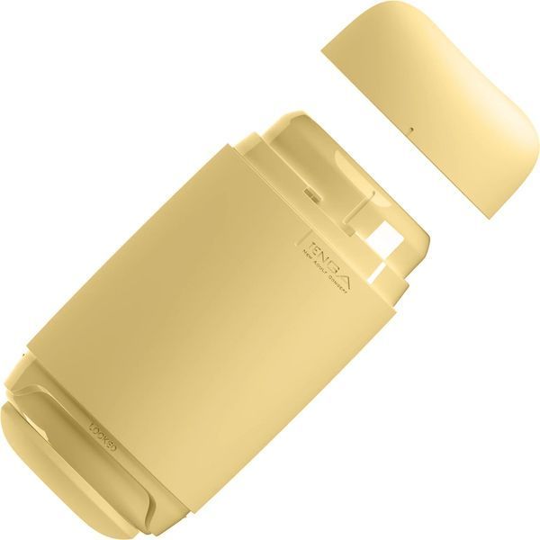 Мастурбатор TENGA PUFFY Custard Yellow, ультрамягкий материал, многоразовый, сквозной SX1328 фото