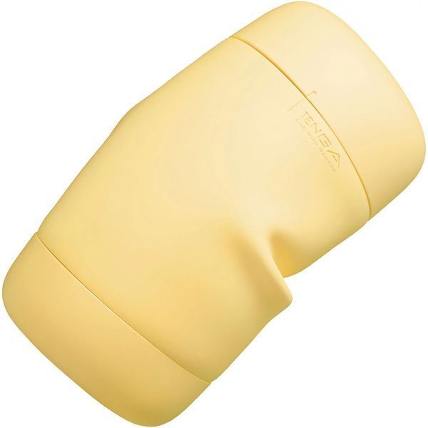 Мастурбатор TENGA PUFFY Custard Yellow, ультрамягкий материал, многоразовый, сквозной SX1328 фото
