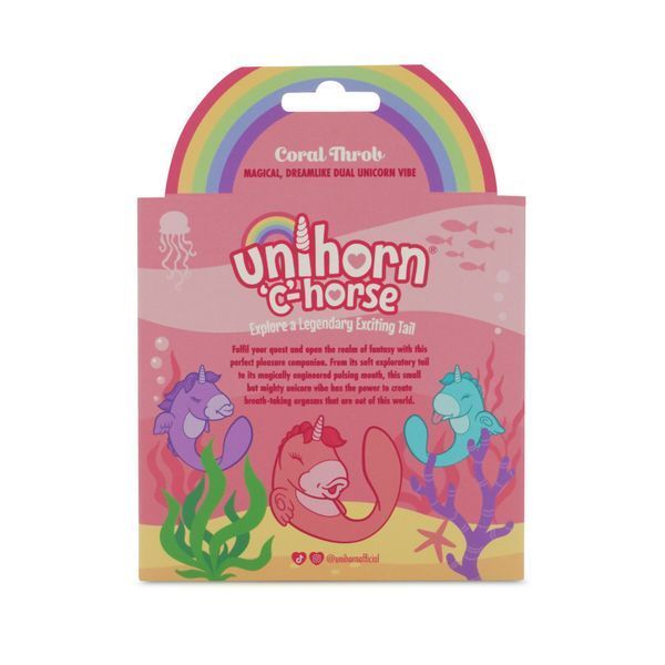 Вибратор-единорожка Unihorn &ndash; C Horse &ndash; Coral Throb, вагинально-клиторальная стимуляция, 2 мотора по 10 режимов SX2862 фото