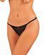 Прозрачные стринги с доступом Obsessive Celia Noir crotchless thong M/L SO7872 фото 3