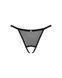 Прозрачные стринги с доступом Obsessive Celia Noir crotchless thong M/L SO7872 фото 5