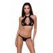 Комплект белья Passion Exclusive MIRAJANE SET XXL/XXXL, black, поддерживающий лиф-топ и трусики PS26403 фото 1