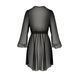 Пеньюар Passion AMBERLY PEIGNOIR 6XL/7XL, black, ажурні декольте та манжети, широкі рукави SO7054 фото 4