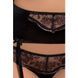 Комплект белья Passion Exclusive BRIDA SET OpenBra S/M, black, трусики-танга, пояс, открытый лиф PS22723 фото 3