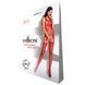 Бодистокинг Passion BS070 red, комбинезон, имитация чулок и ажурного топа PBS070R фото 5
