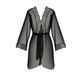 Пеньюар Passion AMBERLY PEIGNOIR 6XL/7XL, black, ажурні декольте та манжети, широкі рукави SO7054 фото 3