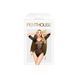 Боди Penthouse Midnight Visit XL Black, глубокая горловина, вырез на спине, рукава SO6434 фото 3