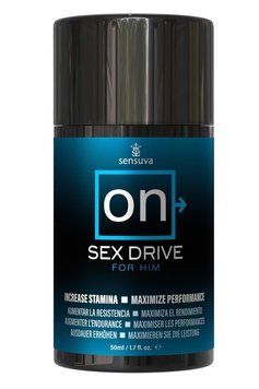 Крем для повышения либидо у мужчин Sensuva ON Sex Drive for Him 50 мл, с натуральными экстрактами SO3184 фото