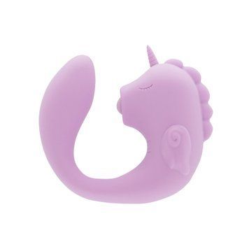 Вибратор-единорожка Unihorn &ndash; C Horse &ndash; Marina Lilac, вагинально-клиторальная стимуляция, 2 мотора по 10 режимов SX2863 фото